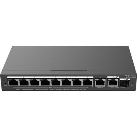 Commutateur PoE RG-ES210GS-P 8 ports reyee (1/5)