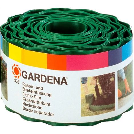 Recinzione Delimitazione per Prato in Plastica Verde Rotolo da 9 mt Altezza 9 cm (1/7)