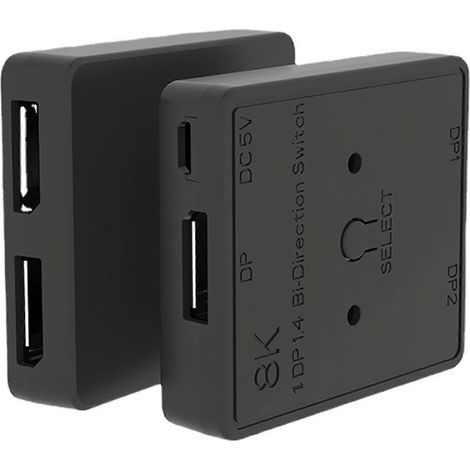 Commutateur/distributeur bidirectionnel 25-26 1,4 V, KVM 1x2 et 2x1, 8 kHz à 30 Hz (1/5)