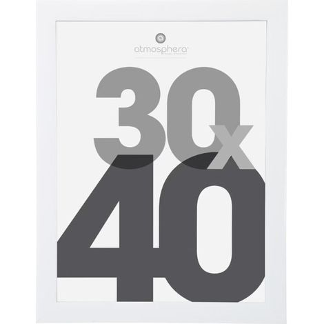 Cadre Photo "Classique" 30x40cm Blanc