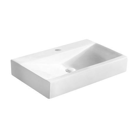 Lavabo appoggio 70.5x44.5 cm LA46 Bianco