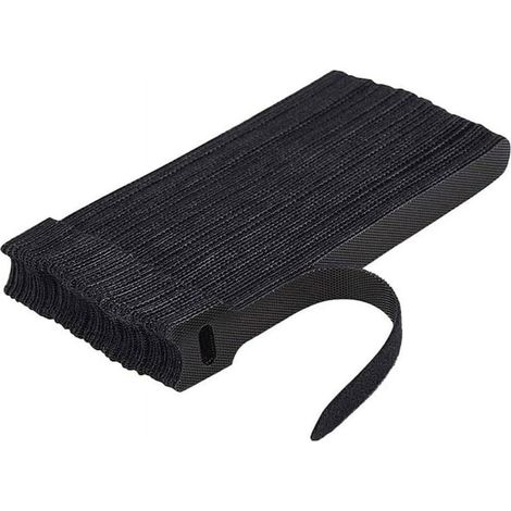 Attache-Câble Réutilisable - Bande Velcro Auto-Adhésive pour Gestion de Câbles - 50 Pièces (1/5)
