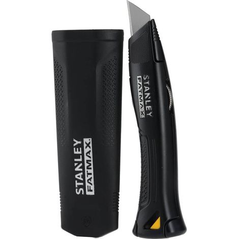 Cuchillo trapezoidal Stanley Fatmax HD negro con funda