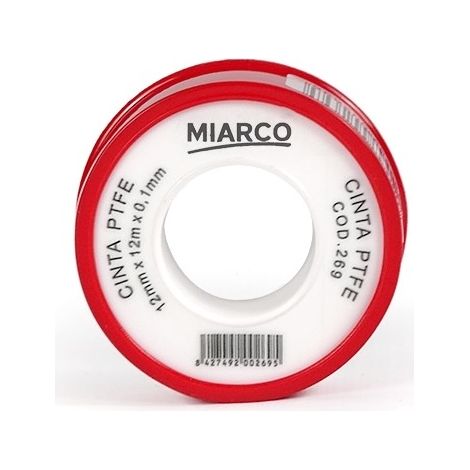 -CAHERSA- TEFLON CRUDO 12 MM X 12 M X 0.1 MM MIARCO (1/2)