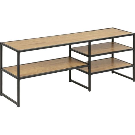 Meuble TV 3 étagères de rangement design industriel SIREINE (1/4)