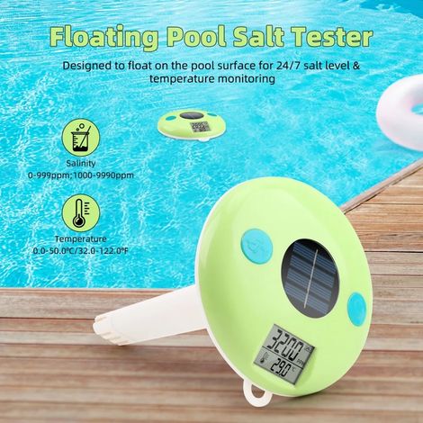 Thermomètre solaire numérique flottant pour piscines, pour mesurer la température de l'eau des piscines, spas, jacuzzis et aquariums-AquaForge (1/4)