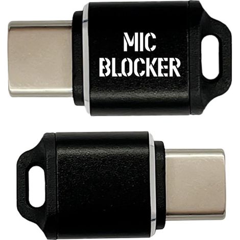 Bloqueador de micrófono tipo C: protector de privacidad y dispositivo anti-escuchas，iPhone 15/Pro/Max，iPad Pro/Air/Mini y MacBook (2 unidades) (1/5)