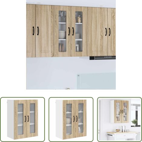 vidaXL Holzwerkstoff - Küchenschrank Kalmar Sonoma-Eiche 60 x 31 x 80 cm Holzwerkstoff (1/5)
