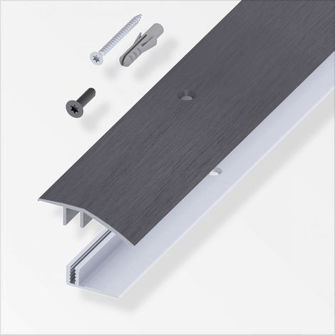 alfer Niveauausgleichs- Träger-Profil 1 m, 45 x 7 - 15 mm dunkelgrau Profil