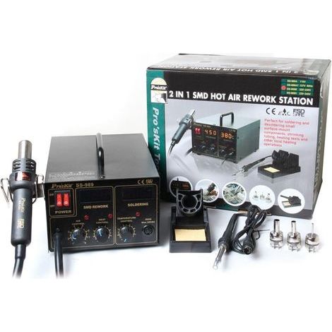 Station de soudage et de réparation à air chaud SMD Proskit SS-989B (1/5)