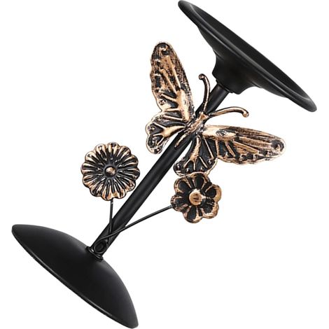 Porte-Bougie Pilier Décoratif Support pour Bougies De Table Bougeoir Rétro pour Intérieur (1/5)
