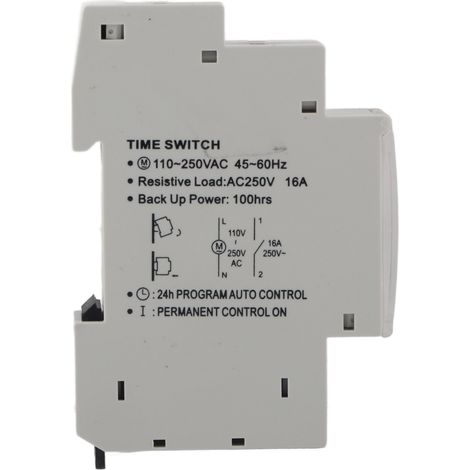 Minuterie automatique haute précision SUL180 24 heures avec voyant lumineux 110-250 V (1/5)