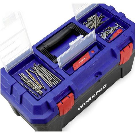 WorkPro WP283002 507 x 254 x259 mm Cassetta porta utensili senza contenuto Blu, Nero