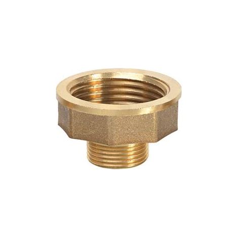 Ribiland – Raccord réducteur en laiton 1' Femelle à 1/2' Mâle – Pour systèmes d'arrosage – Transition fluide entre tuyaux – Raccord réparateur (1/5)