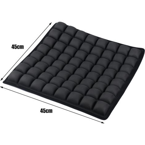 Coussin de siège gonflable pour soulager les douleurs lombaires, sciatiques et coccygiennes. Coussin d'assise 3D gonflable pour chaise de bureau, siège auto ou fauteuil roulant. (1/5)