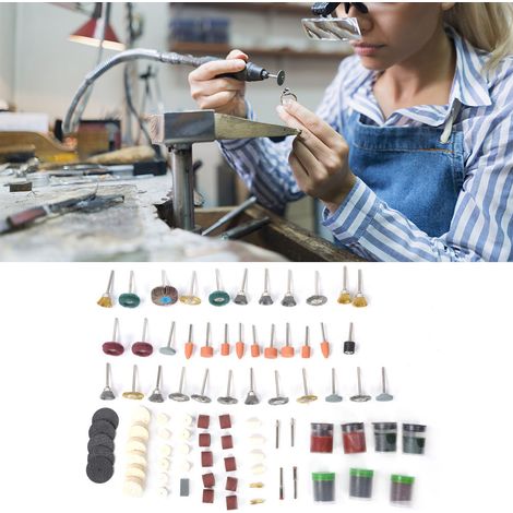 262-teiliges Zubehörset für Rotationswerkzeuge, geeignet für Minibohrmaschinen, elektrische Schleifmaschinen, Schleif- und Polierwerkzeuge (1/5)