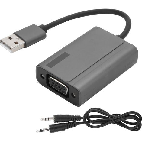 Adaptateur USB vers VGA pour Écran Haute Définition - Accessoire Informatique LC07‑VGA (1/5)