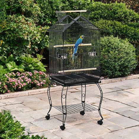 Cage pour oiseaux negro en acero 50 x 58 x 145 cm (1/5)
