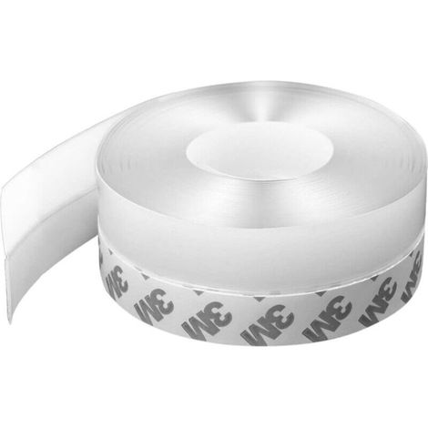 Bande D'étanchéité porte 10M x 3,5CM Joint Bas de Porte Adhésif Bande Etancheite Fenetre Anti Froid en Silicone Transparant pour Coupe Vent Protection Anti-poussière Imperméable (1/5)