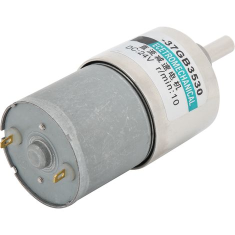 12-V-Gleichstrom-Getriebemotor XD-37GB3530, niedrige Drehzahl 5 U/min, hohes Drehmoment, Permanentmagnet, mit Halterung und Drehzahlregler (1/5)