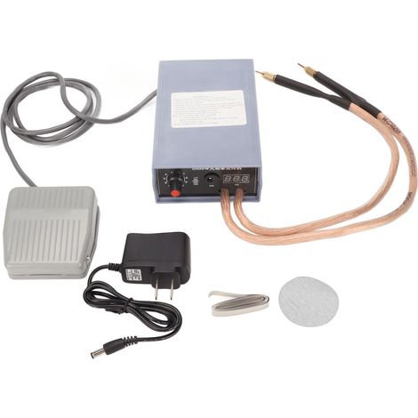 Mini Soudeuse par Points 5000W Puissance Réglable Portative pour Acier Inoxydable Nickel Fer 100‑240V Prise Américaine (1/5)