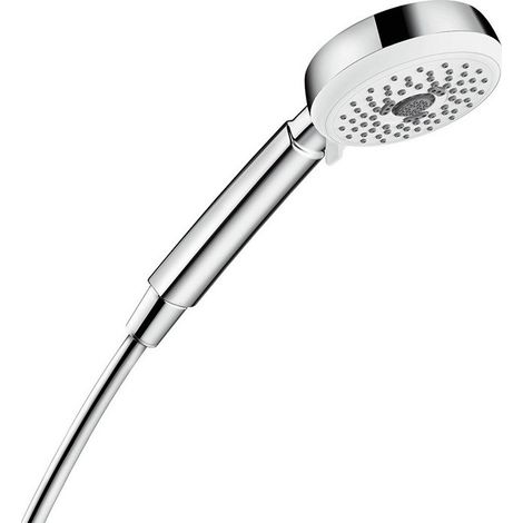 Douchette HG CROMETTA 100 MULTI DN 15 EcoSm Vers 9 l/min blanc/chr