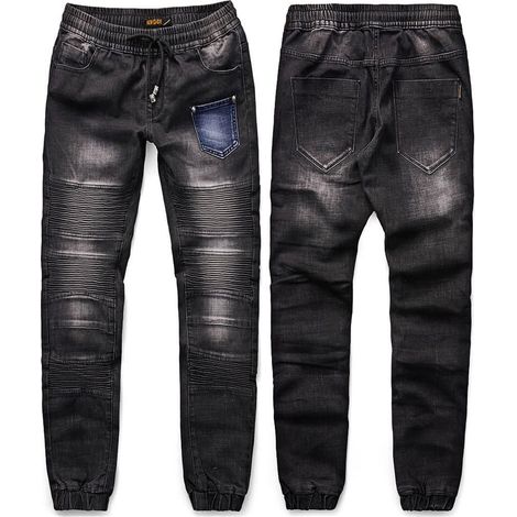 Schwarze Herren-Joggingjeans Recea M