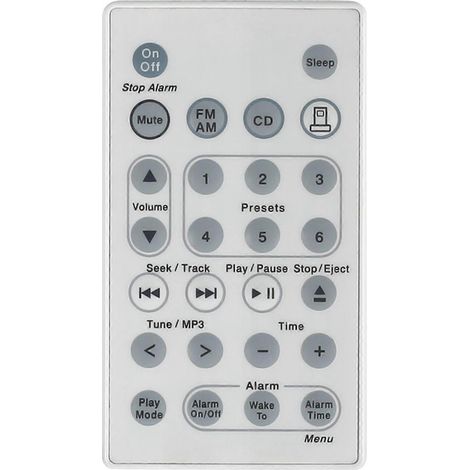 Ersatzfernbedienung für das Sound for Touch Musikradiosystem