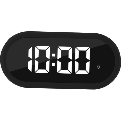 Petit réveil numérique LED avec fonction snooze, réglage facile, gamme complète (1/4)