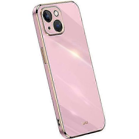 Écran protecteur en TPU souple avec liseré doré électroplaqué pour appareils 14 pouces, coque fine et résistante, bordure métallisée élégante, protection antichoc et anti-rayures, compatible tablettes (1/5)