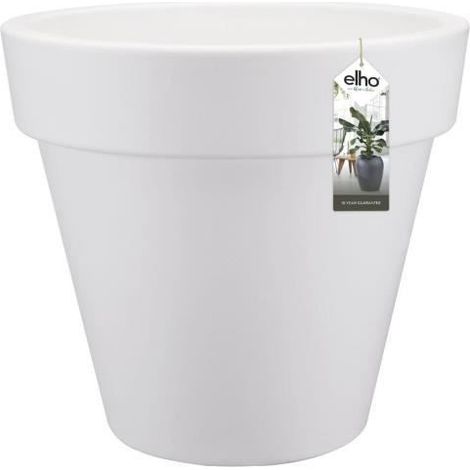 Pot de fleurs rond Pure Round Ø 50 x H.44 cm - Blanc (1/4)
