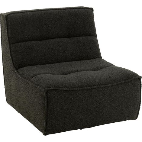 Fauteuil Pivotant "Cosy" 97cm Noir (1/5)