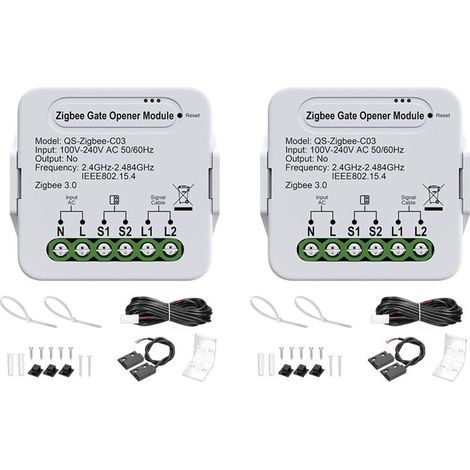 2x SmartZigbee Garagentoröffner – Ferngesteuertes Torzubehör, kompatibel mit Alexa und Google Home (1/4)