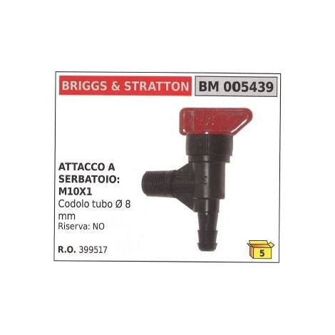Rubinetto carburante B&R trattorino tagliaerba rasaerba tosaerba 005439
