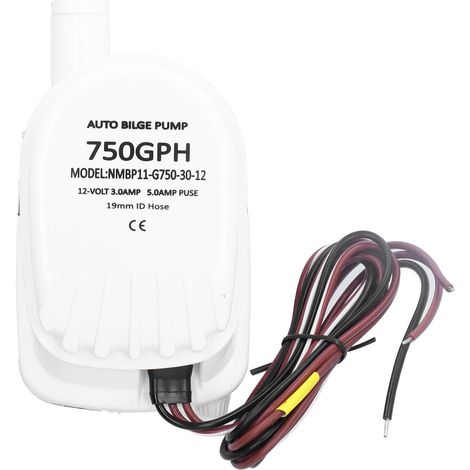 Pompe de Cale Automatique 12V - 750 GPH - Équipement Nautique (1/5)