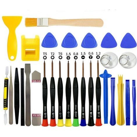 Professionelles 30-teiliges Reparaturset mit magnetischen Schraubendrehern aus S2-Legierung für Smartphones, Tablets, Uhren und Brillen (1/5)