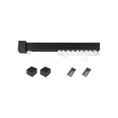 KIT BINARIO PER TENDA EFFETTO ONDA SQUARE MIS.160CM. COLORE BLACK COD.29774