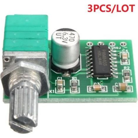 3PCS/LOT PAM8403 Module d'amplificateur Audio USB 2 Canaux 3Wx2 Contrôle du Volume (1/3)