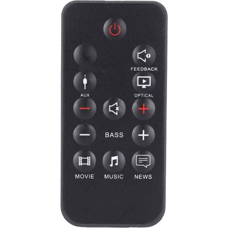 Mando a distancia de repuesto con botones grandes, resistente al desgaste, compatible con el altavoz Cinema SB150. (1/5)