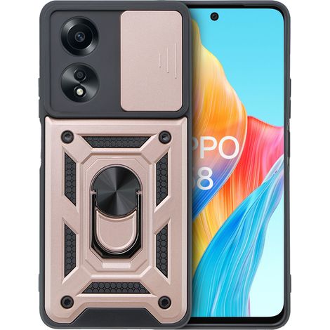Custodia rinforzata per Oppo A58 4G, CamShield Slide, oro rosa (1/5)