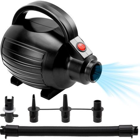 600W Electric Air Pump Inflator and Deflator, Portable AC220-240V Inflation and Deflation Pump with 4 Nozzles, for Gym Mats, Air Mattresses, Swimming Pools (1/5)