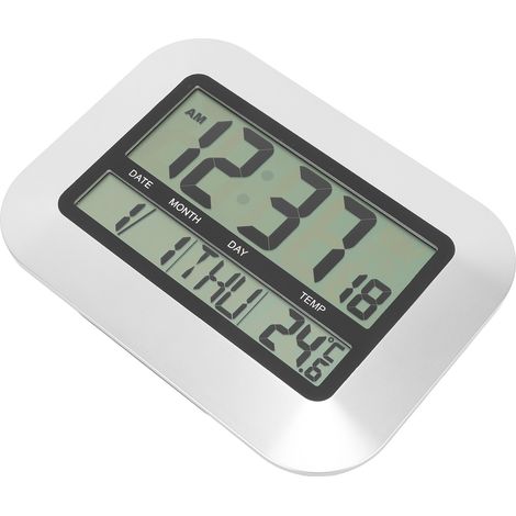 Digitaler Wecker mit Thermometer und elektronischem Kalender, Tischuhr für Schlafzimmer, Wohnaccessoire (1/5)