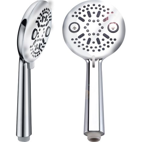 IMEX Cabezal de ducha de mano Nevada plástico ABS color blanco modelo IMEX-MDN012 (1/2)