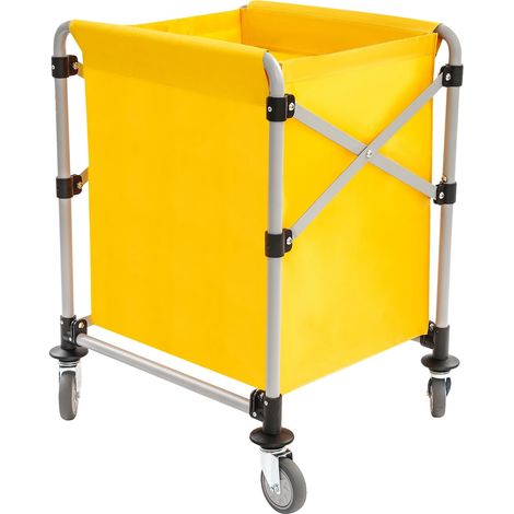 Carro de lavandería plegable, de alta capacidad de carga, AMARILLO (1/2)
