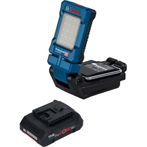 Bosch GLI 18V-800 Lampada professionale a batteria 18 V 800 lm + 1x batteria ricaricabile ProCORE 4,0 Ah - senza caricabatterie