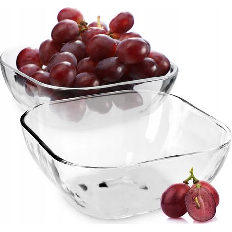 KADAX Glasschüssel, Salatschüssel, 16cm, 2 Stück