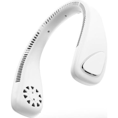 Ventilador de cuello portátil de 20,3 cm, 3 velocidades, batería de 2000 mAh, ideal para uso en exteriores y actividades al aire libre.