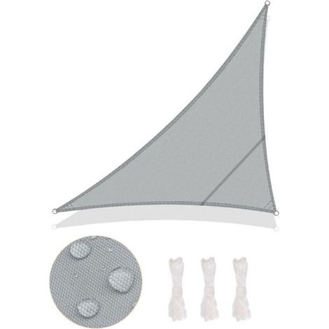 Voile d'ombrage - - 4x4x5.65m - Triangulaire - Protection UV - Toile d'ombrage (1/5)