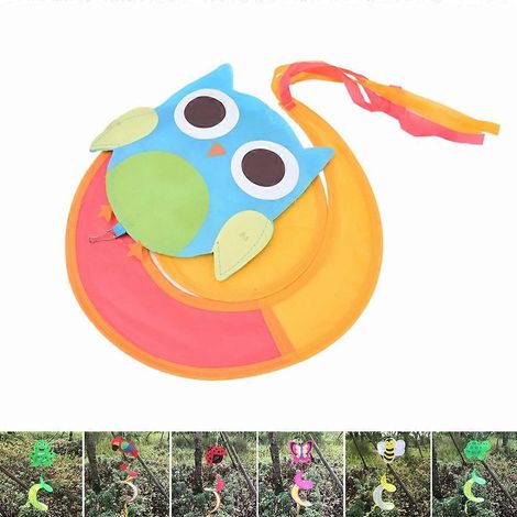 Moulinet à vent en spirale en forme d'animal, coloré, pour décorer le jardin et la cour extérieure, jouet pour enfants (1/5)