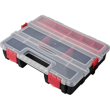 TOOLCRAFT  Sortimentsbox (L x B x H) 285 x 225 x 60 mm Anzahl Fächer: 21 variable Unterteilung  Inha